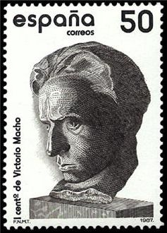 z vendido ESPAÑA 1987 2884 Sello Nuevo Centenario del nacimiento de Victorio Macho c/charnela Espana Spain Espagne Spagna Spanje Spanien Yvert2542 Scott2539 